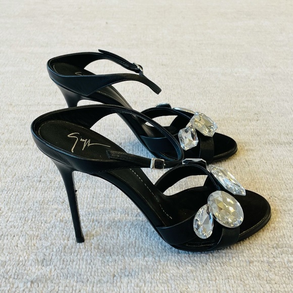 Giuseppe Zanotti Large Crystal High Heel Mules - Picture 2 of 7